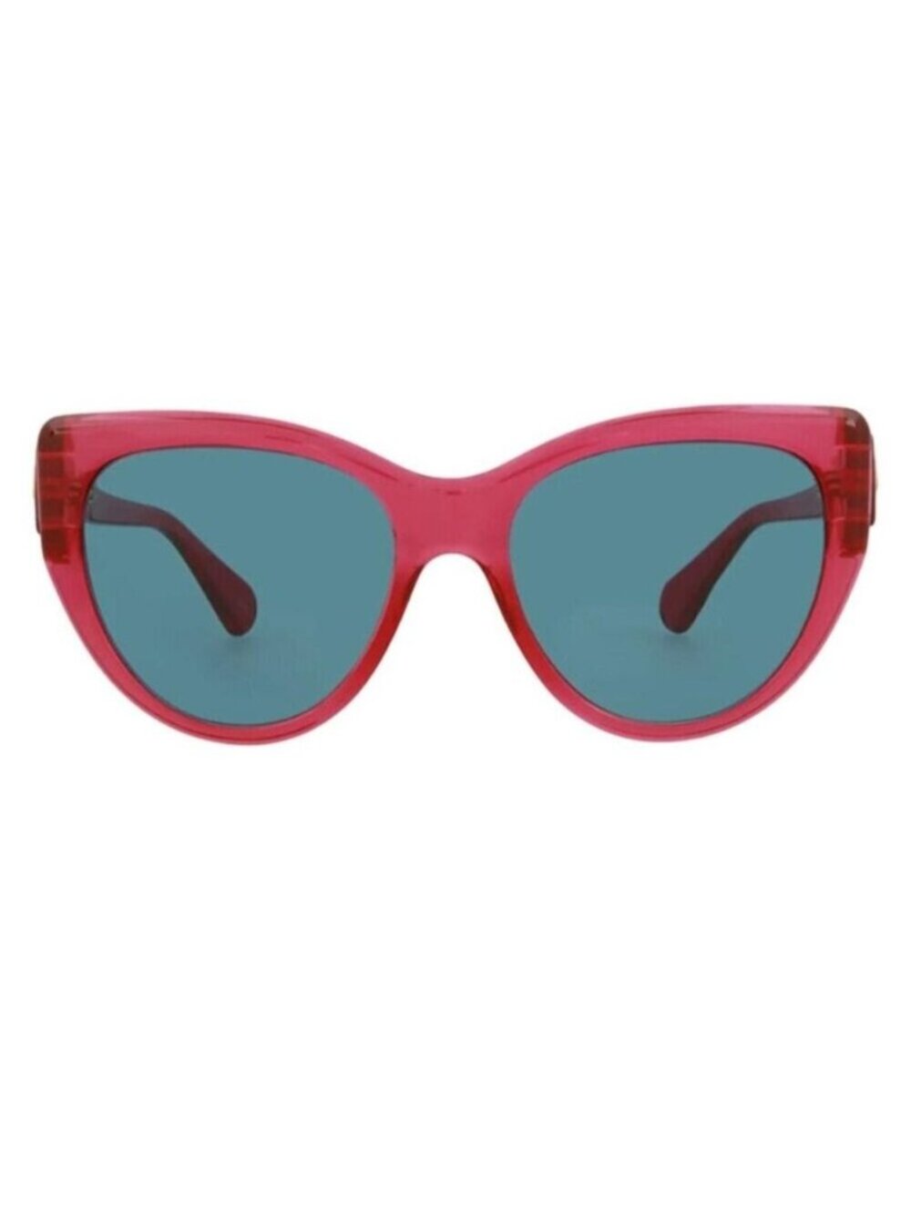 Gucci 56mm Cat Eye Sunglasses Red with blue lenses